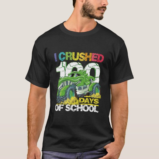 J'ai écrasé 100 jours de T-shirt à l'école (Devant)