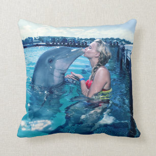 J'AI EMBRASSÉ un DAUPHIN # un coussin de Mlle