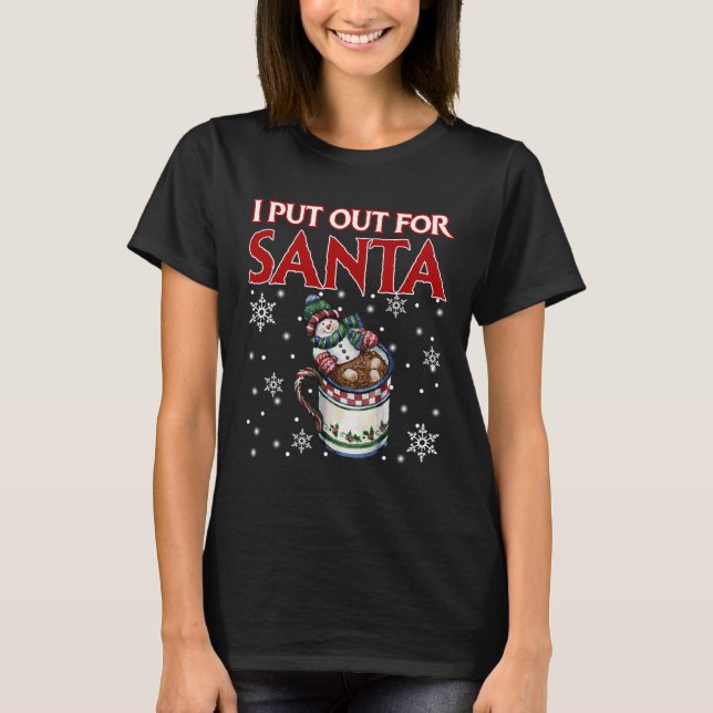J'ai éteint pour le T-shirt de Noël de Père Noël (Devant)