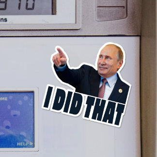 J'AI FAIT QUE Poutine Sticker du prix du gaz