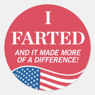 J'Ai Farted Voting Sticker
