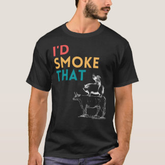 J'ai fumé ce T-shirt Chemise Traeger BBQ ID de fum