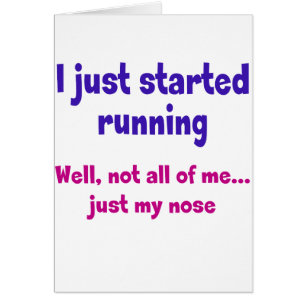 J'ai juste commencé à courir