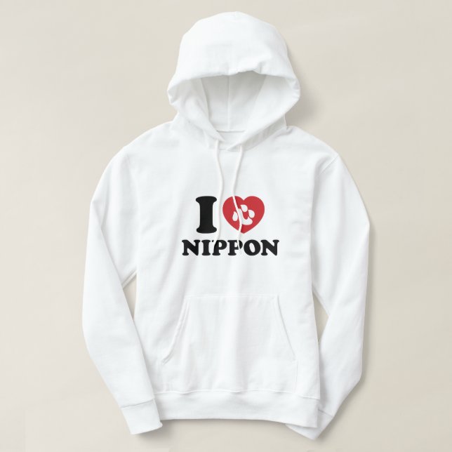 J'AI LE COEUR [AMOUR] SWEAT - SHIRT À CAPUCHE NIPP (Design devant)