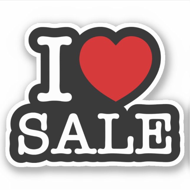 J'AI LE COEUR [AMOUR] VENDRE STICKER (Devant)