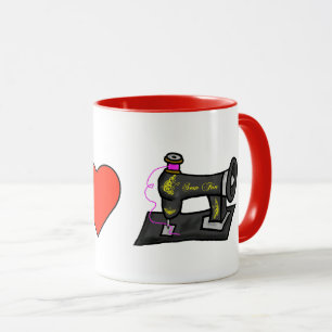 J'ai le coeur coudre de la Mug