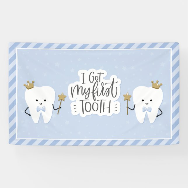 J'ai ma première bannière de fête des dents (Horizontal)