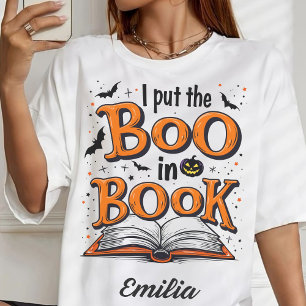 J'ai mis le livre dans le livre T-shirt Halloween