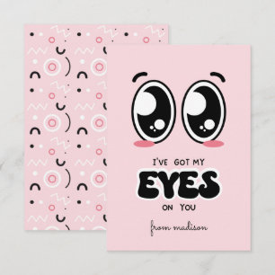 J'ai mon oeil sur ta carte Valentine de classe