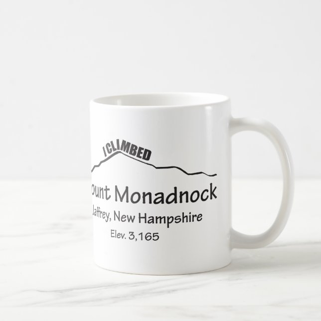 J'Ai Monté Le Mont Monadnock Mug (Droite)