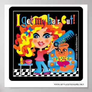 J'Ai Pris Mon Cheveux Coupé ! Poster pour Salon