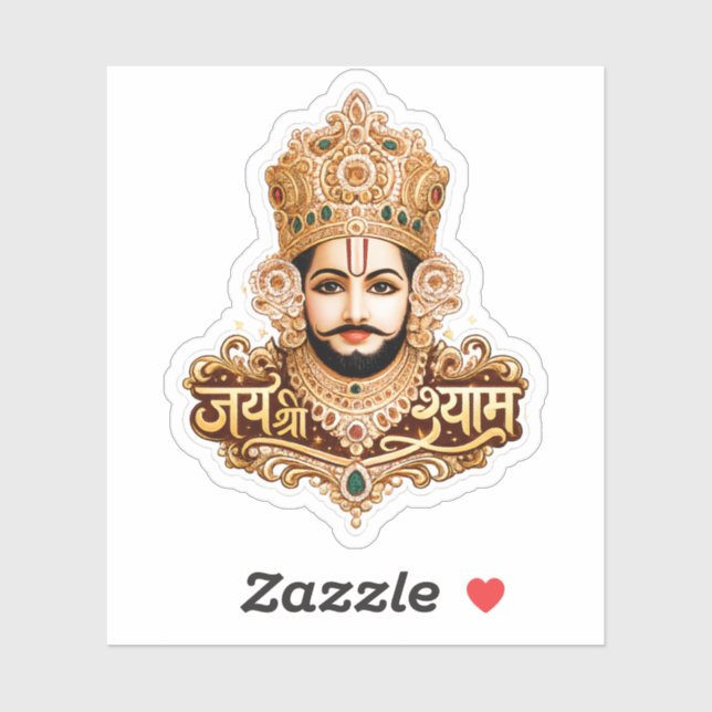 Jai Shri Khatu Shyam Ji Devotional Artwork (Sheet)