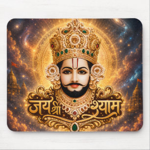 Jai Shri Khatu Shyam Ji Devotional Artwork Mouse Pad