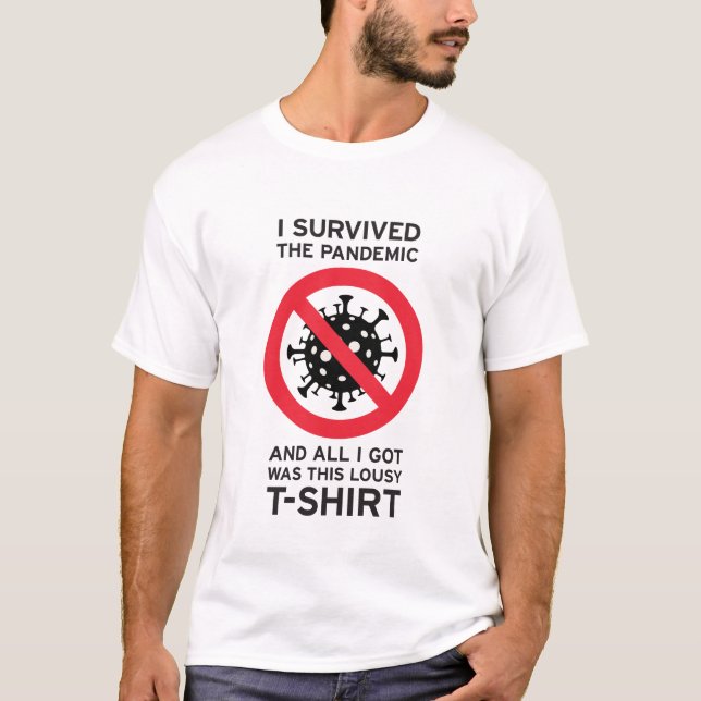 J'ai survécu à la pandémie T-Shirt (Devant)