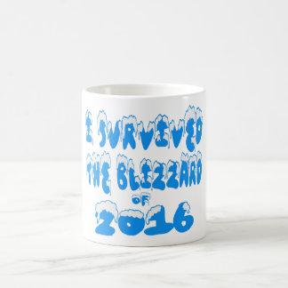 J'ai survécu à la tempête de neige de 2016 tasses