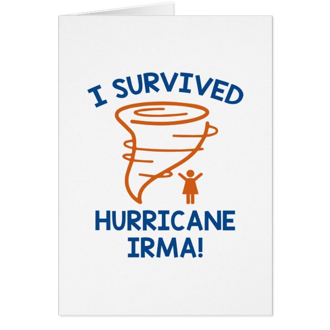 J'ai survécu à l'ouragan Irma (Devant)