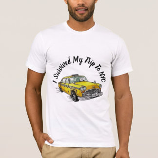 J'ai Survécu à Mon Voyage à NYC T-Shirt Taxi Jaune