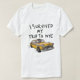 J'ai Survécu à Mon Voyage au T-Shirt Taxi NYC