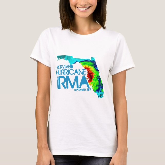 J'ai survécu au T-shirt des femmes d'Irma (Devant)