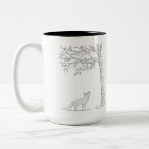 J'ai taché l'écureuil dans une tasse de café à deu