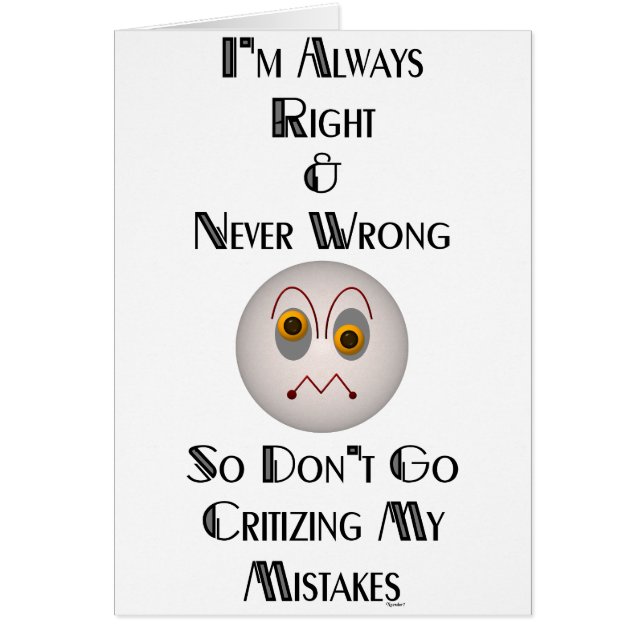 J'ai toujours raison (Devant)