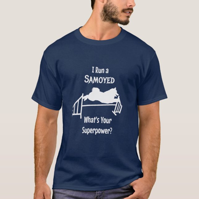 J'ai un T-shirt pour hommes Samoyed (Devant)