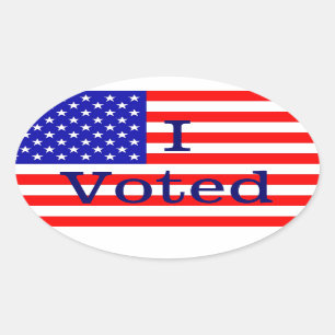 J'Ai Voté Des Stickers Électoraux Du Drapeau Améri