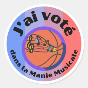 J'ai voté!  Generic Manie Musicale sticker