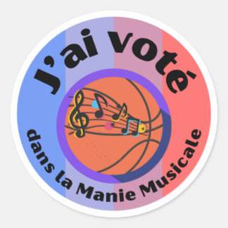 J'ai voté!  Generic Manie Musicale sticker