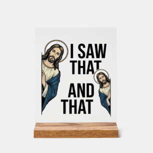 J'ai vu ce Jésus drôle qui regarde la conception d
