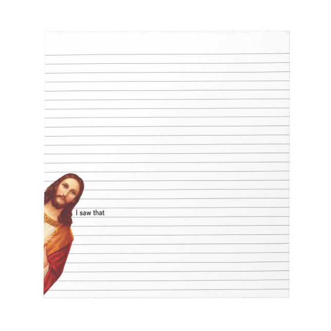 J'Ai Vu Que Jésus Lie Le Bloc-Notes (Devant)