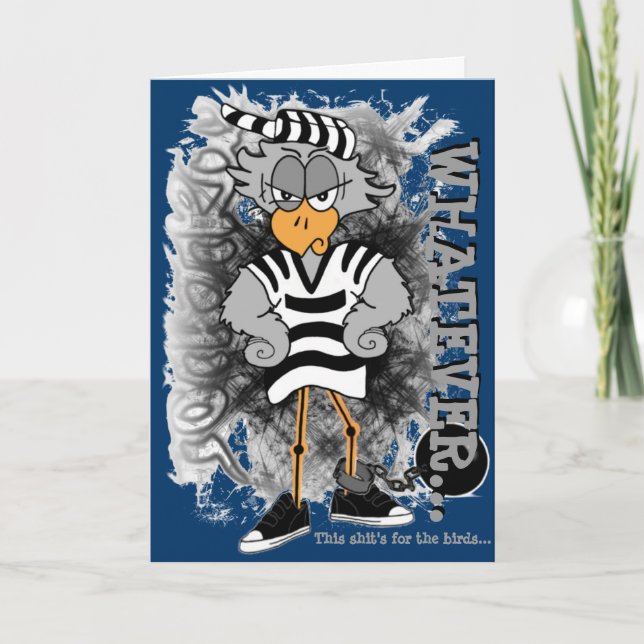 Jail Bird Greeting Card (Front)
