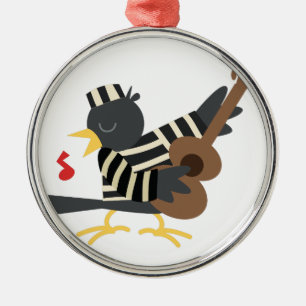 Jail Bird Metal Ornament