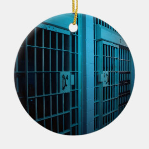 JAIL CELL CERAMIC ORNAMENT