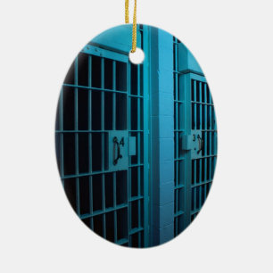 JAIL CELL CERAMIC ORNAMENT