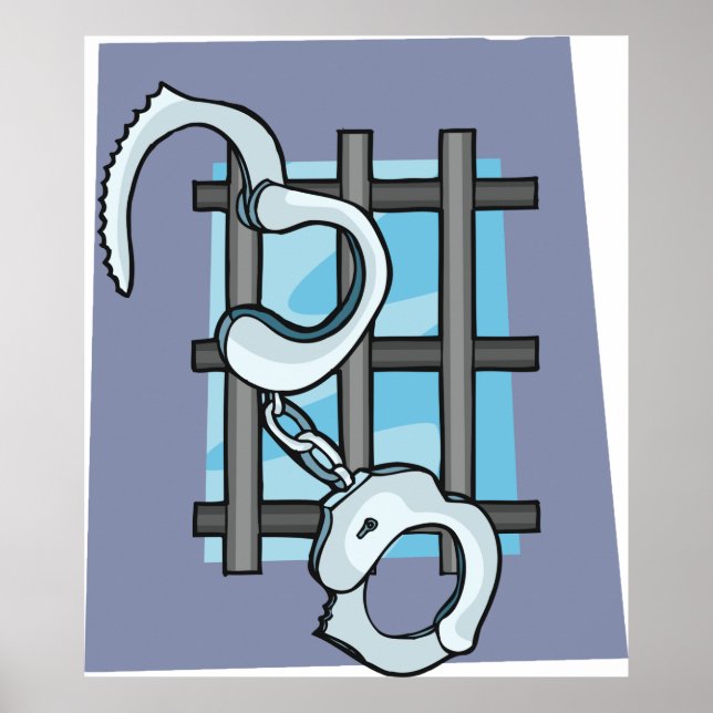 Jail Handcuffs Poster (Front)