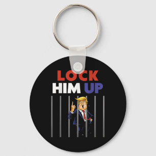 Jail Trump Shirt - Lock Him Up - Anti Trump Keychain