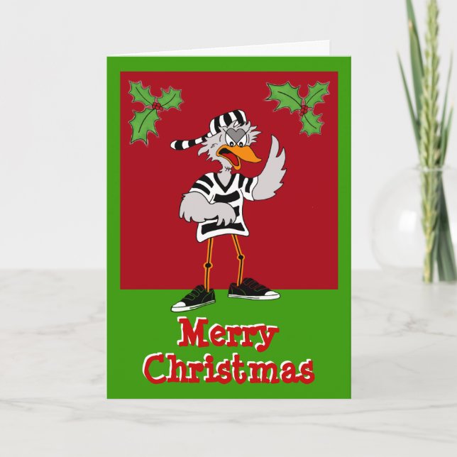Jailbird Christmas card (Front)