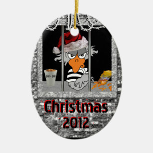 Jailbird Christmas ornament
