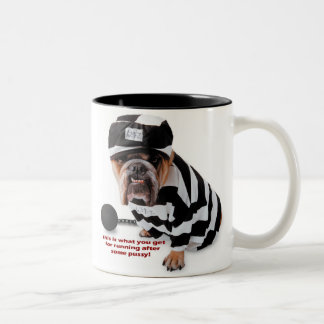 Jailbird Dog Two-Tone Coffee Mug