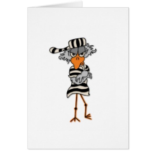 jailbird greeting card
