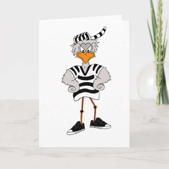 Jailbird Greeting Card (Front)
