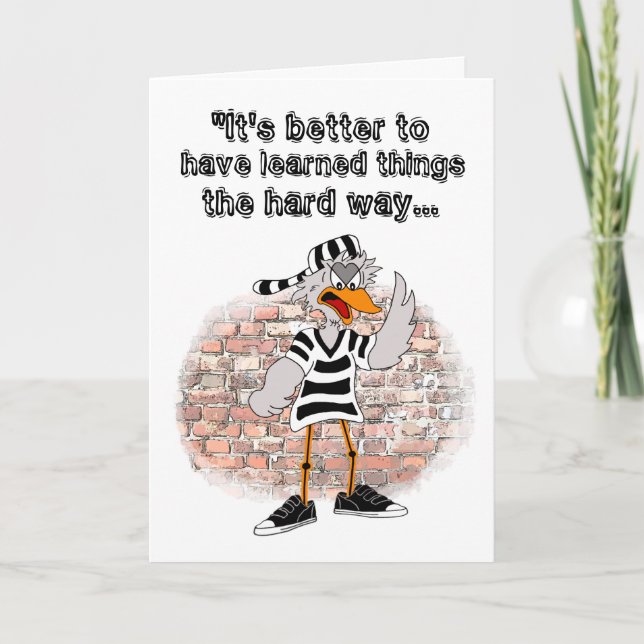 Jailbird Greeting Card (Front)
