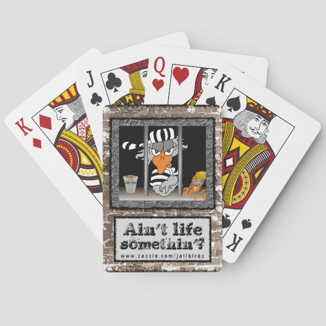 Jailbird playing cards (Back)