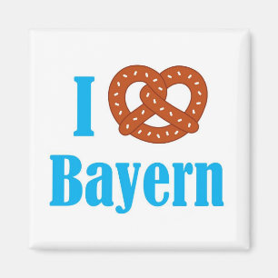 J'aime aimer Bayern réfrigérateur aimant