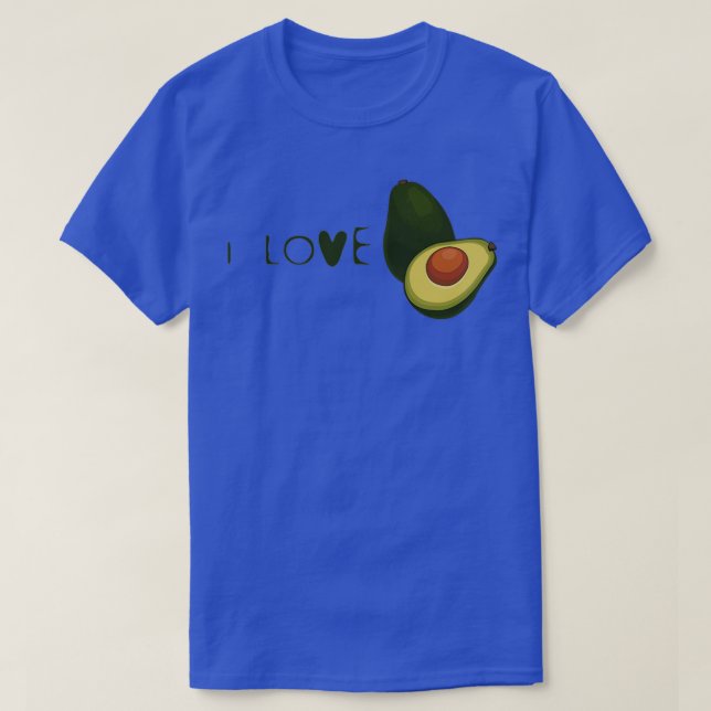 J'aime avocado Classic TShirt (Design devant)