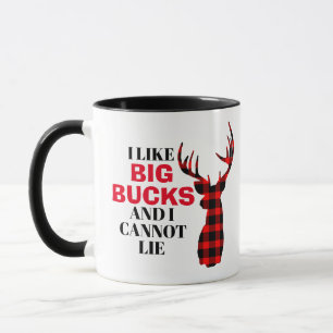 J'aime BIG BUCKS Drôle Chasse Mug