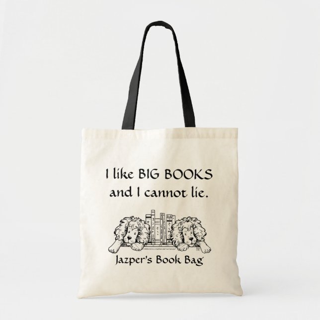 J'aime BIG LIVRES Lion Livre Sac (Devant)