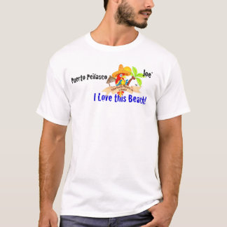 J'aime cette plage - le T-shirt des hommes