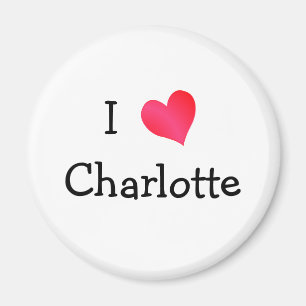J'aime Charlotte Magnet
